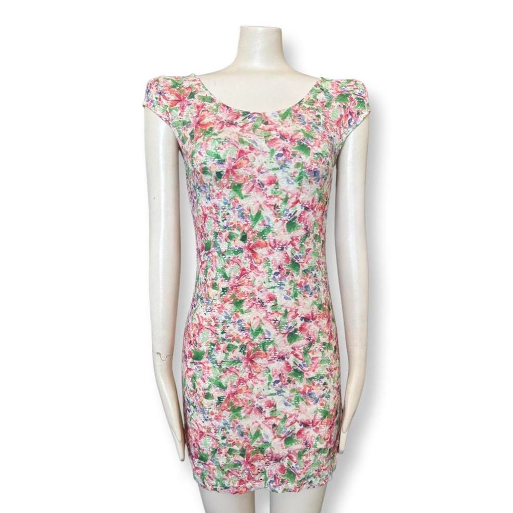 Free People Dress Back Cutout Floral Lace